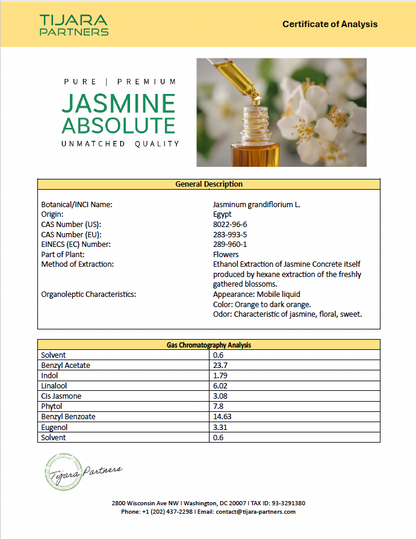 Pure Egyptian Jasmine Absolute – Bulk Luxury for Perfumery, Cosmetics & Skincare