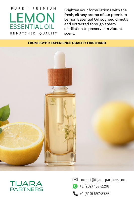 Pure Egyptian Lemon Essential Oil – Bulk Freshness for Perfumery, Cleansers & Aromatherapy