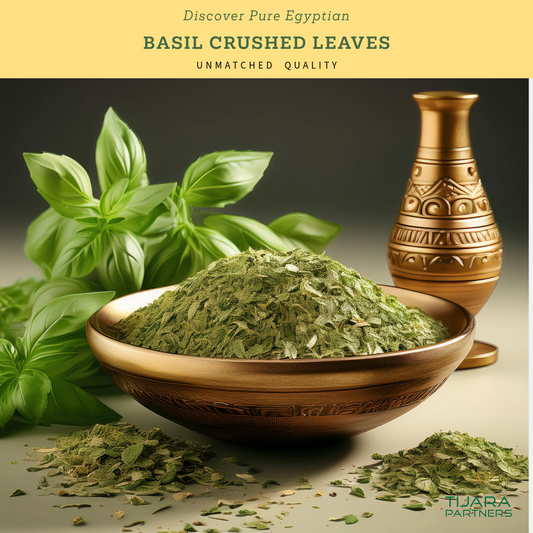 Fresh Egyptian Basil Crushed Leaves – Aromatic & Flavorful, Available in 10 lb Wholesale Bulk